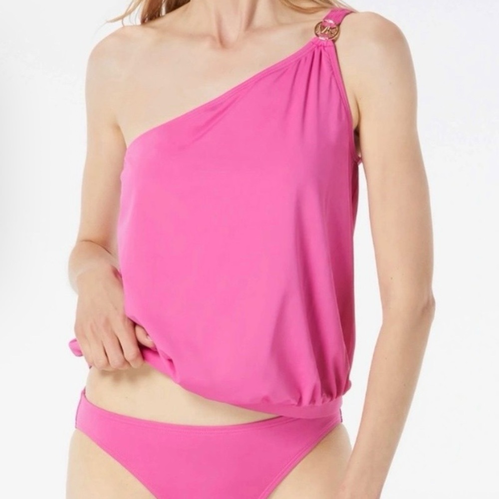 Michael Kors One-Shoulder Tankini - Small